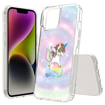 Unicorn Dabbing Print Slim Cover For Apple iPhone  (16,15,14,13,12, SE, Pro, Max, Plus), Print in USA