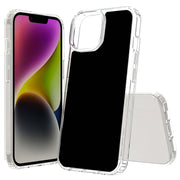 Black Print Slim Cover For Apple iPhone  (16,15,14,13,12, SE, Pro, Max, Plus), Print in USA