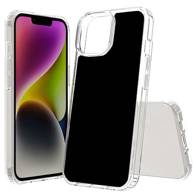 Black Print Slim Cover For Apple iPhone  (16,15,14,13,12, SE, Pro, Max, Plus), Print in USA