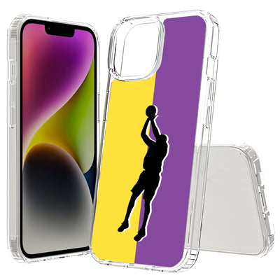 Kobe Basketball Print Slim Cover For Apple iPhone  (16,15,14,13,12, SE, Pro, Max, Plus), Print in USA