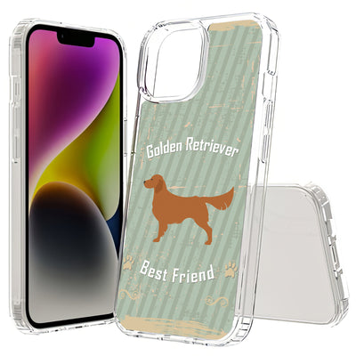 Retriever Dog Print Slim Cover For Apple iPhone  (16,15,14,13,12, SE, Pro, Max, Plus), Print in USA