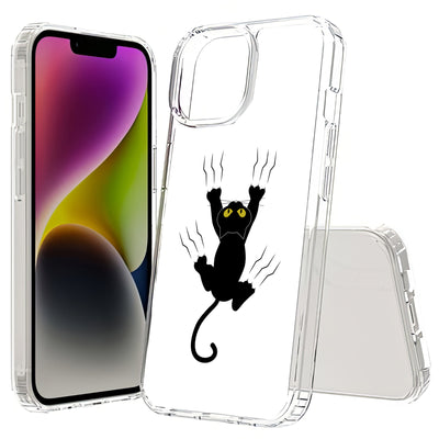 Cat Scratch Print Slim Cover For Apple iPhone  (16,15,14,13,12, SE, Pro, Max, Plus), Print in USA