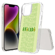 Avocado Text  Print Slim Cover For Apple iPhone  (16,15,14,13,12, SE, Pro, Max, Plus), Print in USA