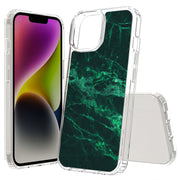 Green Marble Print Slim Cover For Apple iPhone  (16,15,14,13,12, SE, Pro, Max, Plus), Print in USA