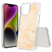 Yellow Marble Print Slim Cover For Apple iPhone  (16,15,14,13,12, SE, Pro, Max, Plus), Print in USA