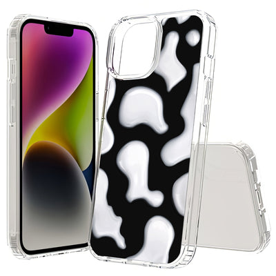 CowHide Black Print Slim Cover For Apple iPhone  (16,15,14,13,12, SE, Pro, Max, Plus), Print in USA