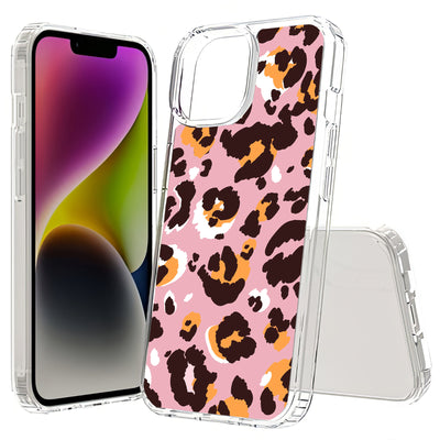 Pink Leopard 2 Print Slim Cover For Apple iPhone  (16,15,14,13,12, SE, Pro, Max, Plus), Print in USA