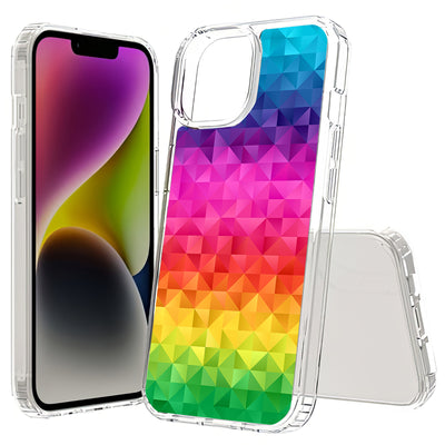 Rainbow Colors Print Slim Cover For Apple iPhone  (16,15,14,13,12, SE, Pro, Max, Plus), Print in USA