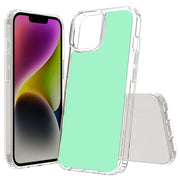 Mint Green Print Slim Cover For Apple iPhone  (16,15,14,13,12, SE, Pro, Max, Plus), Print in USA