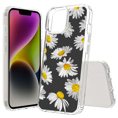 Daisy Floral Print Slim Cover For Apple iPhone  (16,15,14,13,12, SE, Pro, Max, Plus), Print in USA