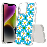 Daisy Pattern Print Slim Cover For Apple iPhone  (16,15,14,13,12, SE, Pro, Max, Plus), Print in USA