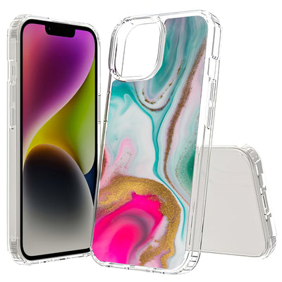 Colorful Marble Print Slim Cover For Apple iPhone  (16,15,14,13,12, SE, Pro, Max, Plus), Print in USA