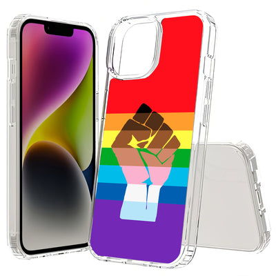 BLM Pride Print Slim Cover For Apple iPhone  (16,15,14,13,12, SE, Pro, Max, Plus), Print in USA