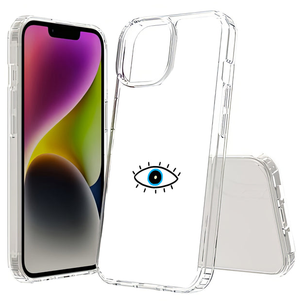 Evil Eye Print Slim Cover For Apple iPhone  (16,15,14,13,12, SE, Pro, Max, Plus), Print in USA