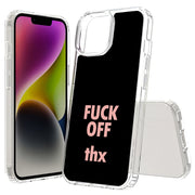 Fun Quote F Off Print Slim Cover For Apple iPhone  (16,15,14,13,12, SE, Pro, Max, Plus), Print in USA