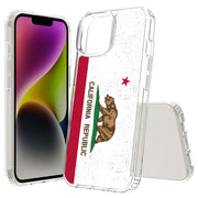 CA State Flag Print Slim Cover For Apple iPhone  (16,15,14,13,12, SE, Pro, Max, Plus), Print in USA