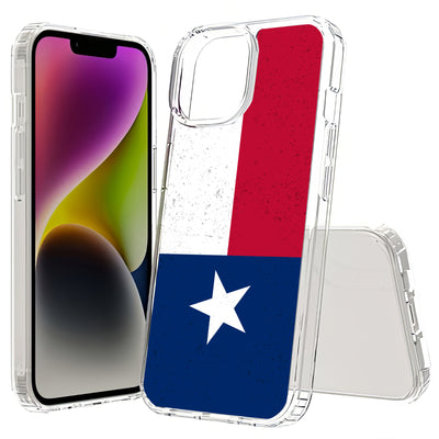 Texas Flag Print Slim Cover For Apple iPhone  (16,15,14,13,12, SE, Pro, Max, Plus), Print in USA