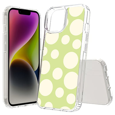 Circle Dots Print Slim Cover For Apple iPhone  (16,15,14,13,12, SE, Pro, Max, Plus), Print in USA