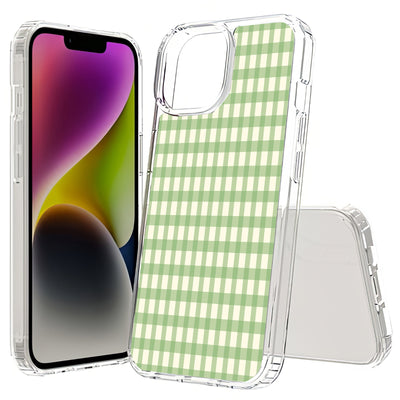 Green Lines Print Slim Cover For Apple iPhone  (16,15,14,13,12, SE, Pro, Max, Plus), Print in USA