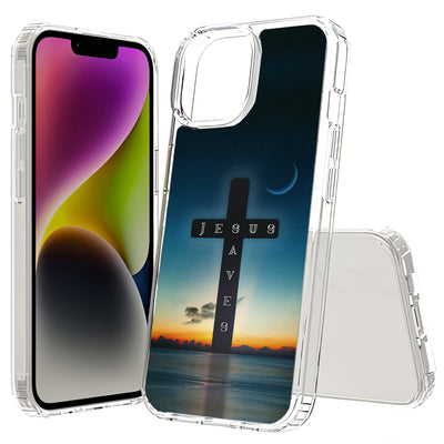 Jesus Saves 2 Print Slim Cover For Apple iPhone  (16,15,14,13,12, SE, Pro, Max, Plus), Print in USA