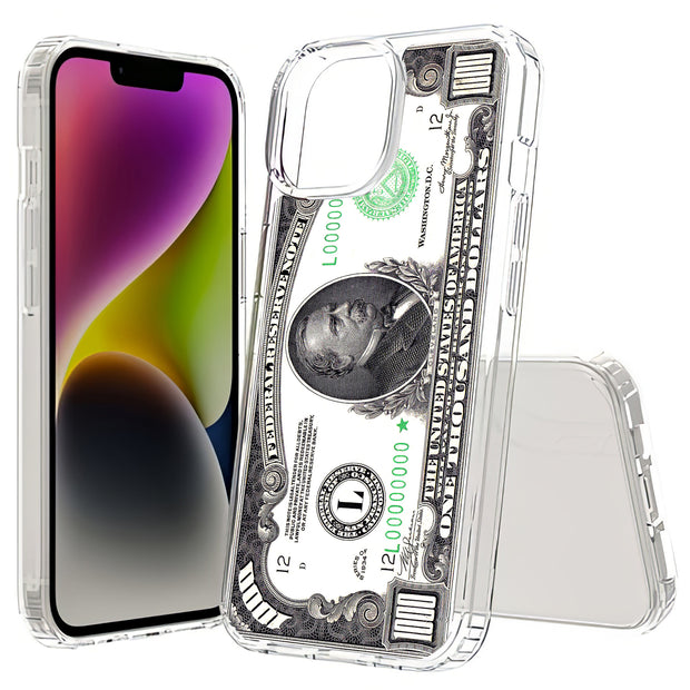 1,000 Dollars Print Slim Cover For Apple iPhone  (16,15,14,13,12, SE, Pro, Max, Plus), Print in USA