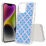 Petals Blue Print Slim Cover For Apple iPhone  (16,15,14,13,12, SE, Pro, Max, Plus), Print in USA