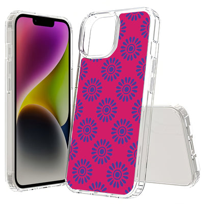 Flower Pink Print Slim Cover For Apple iPhone  (16,15,14,13,12, SE, Pro, Max, Plus), Print in USA