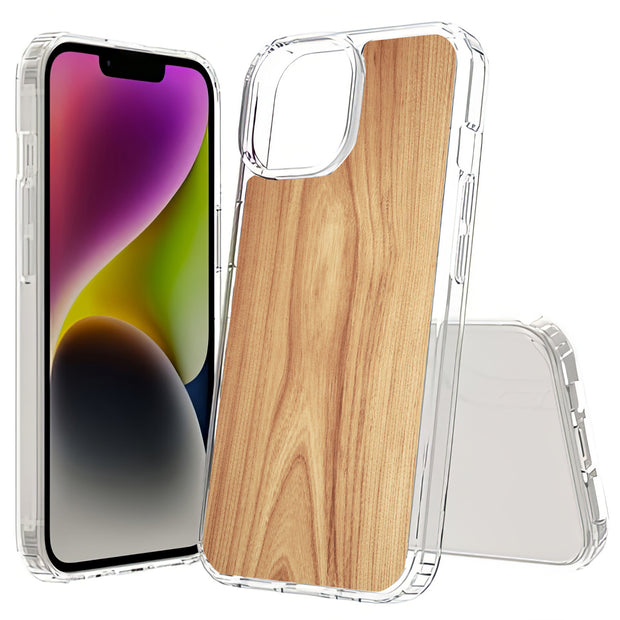 Wood 13 Print Slim Cover For Apple iPhone  (16,15,14,13,12, SE, Pro, Max, Plus), Print in USA