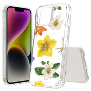 Flower Design 2 Print Slim Cover For Apple iPhone  (16,15,14,13,12, SE, Pro, Max, Plus), Print in USA