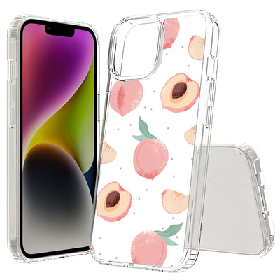 Juicy Peach Print Slim Cover For Apple iPhone  (16,15,14,13,12, SE, Pro, Max, Plus), Print in USA