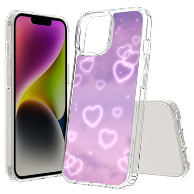 Romantic Love Print Slim Cover For Apple iPhone  (16,15,14,13,12, SE, Pro, Max, Plus), Print in USA