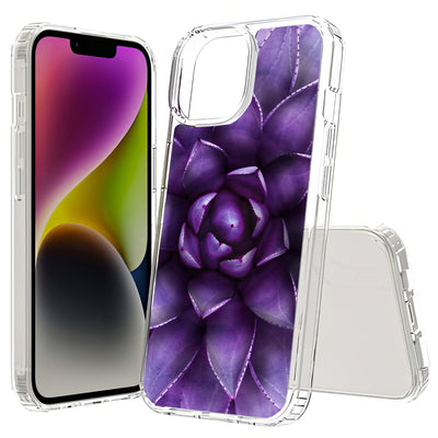 Purple Lotus Print Slim Cover For Apple iPhone  (16,15,14,13,12, SE, Pro, Max, Plus), Print in USA