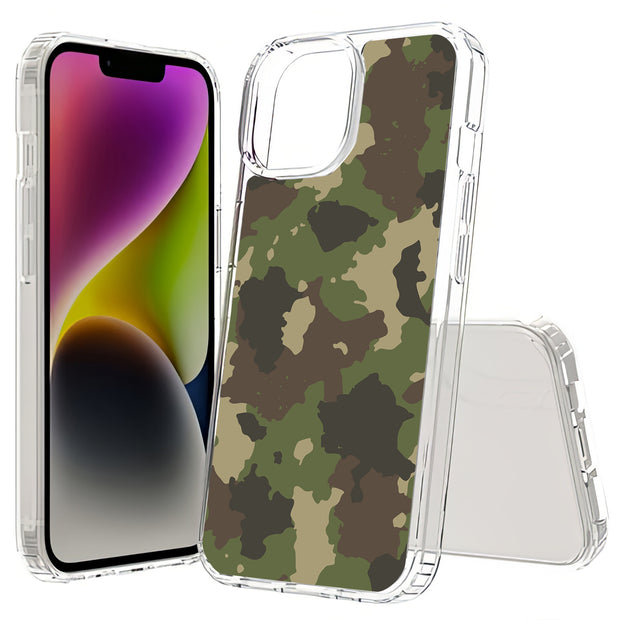 Camouflage 3 Print Slim Cover For Apple iPhone  (16,15,14,13,12, SE, Pro, Max, Plus), Print in USA