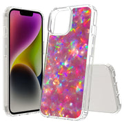 Dazzling Pink Print Slim Cover For Apple iPhone  (16,15,14,13,12, SE, Pro, Max, Plus), Print in USA