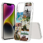 Go West Collage Print Slim Cover For Apple iPhone  (16,15,14,13,12, SE, Pro, Max, Plus), Print in USA