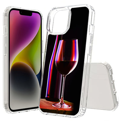 Red Wine Glass Print Slim Cover For Apple iPhone  (16,15,14,13,12, SE, Pro, Max, Plus), Print in USA