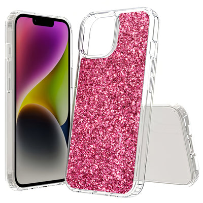 Pink Sparklings Print Slim Cover For Apple iPhone  (16,15,14,13,12, SE, Pro, Max, Plus), Print in USA