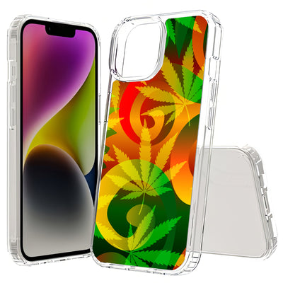 Marijuana Art Print Slim Cover For Apple iPhone  (16,15,14,13,12, SE, Pro, Max, Plus), Print in USA