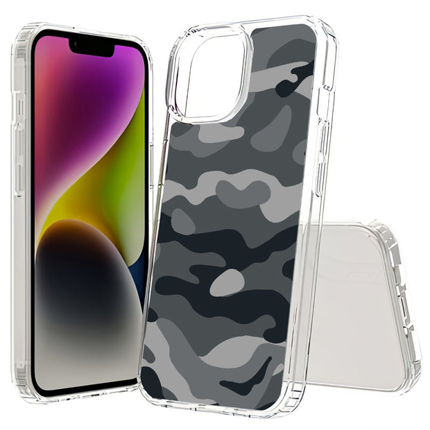 Winter Camo Print Slim Cover For Apple iPhone  (16,15,14,13,12, SE, Pro, Max, Plus), Print in USA