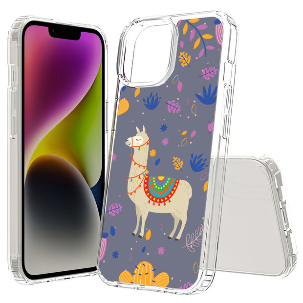 Cacti Llama Print Slim Cover For Apple iPhone  (16,15,14,13,12, SE, Pro, Max, Plus), Print in USA