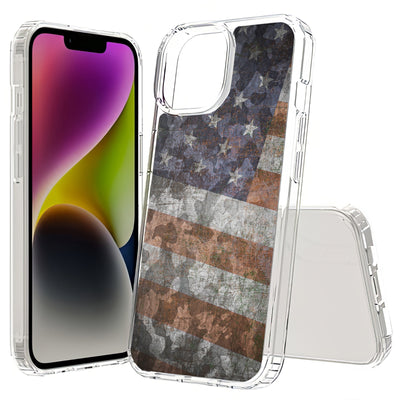 American Flag 2 Print Slim Cover For Apple iPhone  (16,15,14,13,12, SE, Pro, Max, Plus), Print in USA