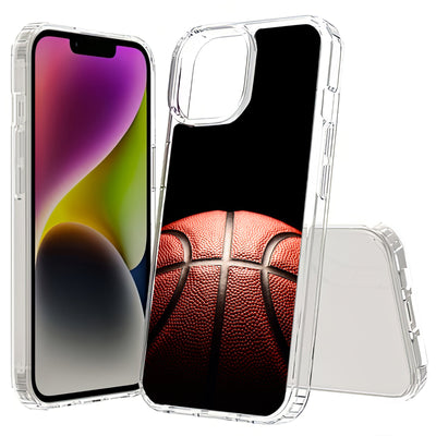 Basketball Fade Print Slim Cover For Apple iPhone  (16,15,14,13,12, SE, Pro, Max, Plus), Print in USA