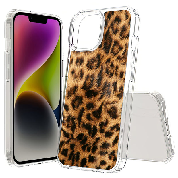 Leopard Skin Print Slim Cover For Apple iPhone  (16,15,14,13,12, SE, Pro, Max, Plus), Print in USA