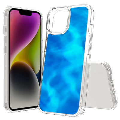 Blue Water Print Slim Cover For Apple iPhone  (16,15,14,13,12, SE, Pro, Max, Plus), Print in USA