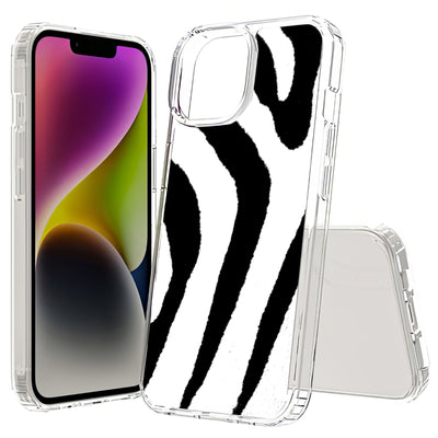 Zebra Stripe Print Slim Cover For Apple iPhone  (16,15,14,13,12, SE, Pro, Max, Plus), Print in USA