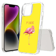 Flamingo Stand Print Slim Cover For Apple iPhone  (16,15,14,13,12, SE, Pro, Max, Plus), Print in USA