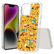 Square Emojis Print Slim Cover For Apple iPhone  (16,15,14,13,12, SE, Pro, Max, Plus), Print in USA