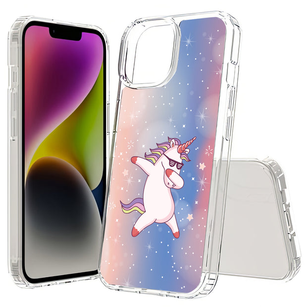 Unicorn Dab Print Slim Cover For Apple iPhone  (16,15,14,13,12, SE, Pro, Max, Plus), Print in USA