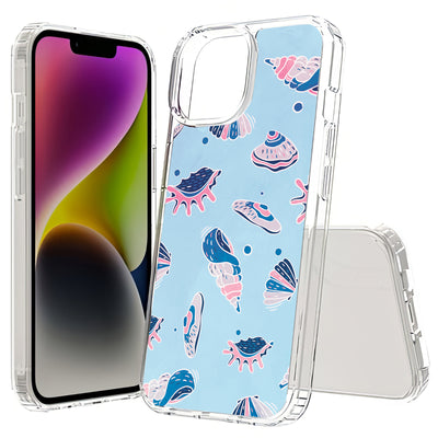 SeaShells Clams Print Slim Cover For Apple iPhone  (16,15,14,13,12, SE, Pro, Max, Plus), Print in USA