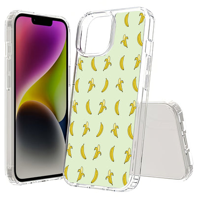 Cute Bananas Print Slim Cover For Apple iPhone  (16,15,14,13,12, SE, Pro, Max, Plus), Print in USA